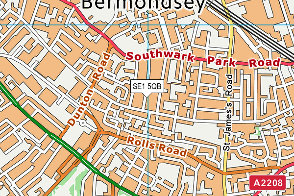 SE1 5QB map - OS VectorMap District (Ordnance Survey) SE1 5QB map - OS VectorMap District (Ordnance Survey)