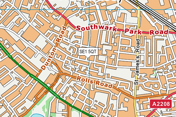 SE1 5QT map - OS VectorMap District (Ordnance Survey)