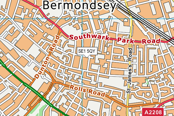 SE1 5QY map - OS VectorMap District (Ordnance Survey) SE1 5QY map - OS VectorMap District (Ordnance Survey)