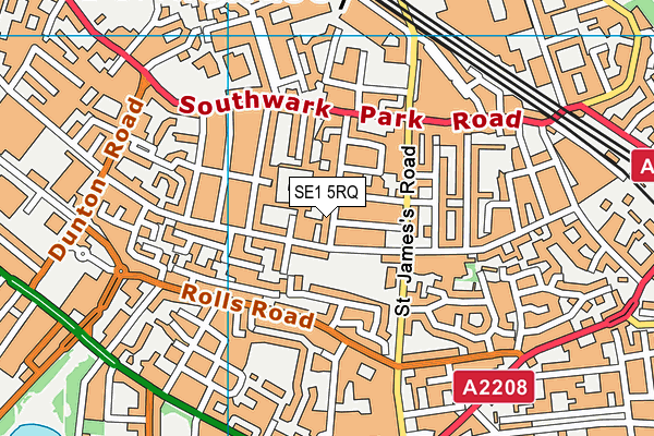 SE1 5RQ map - OS VectorMap District (Ordnance Survey)