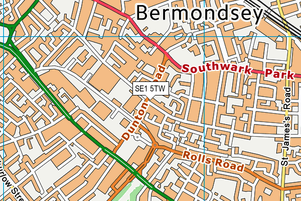 SE1 5TW map - OS VectorMap District (Ordnance Survey) SE1 5TW map - OS VectorMap District (Ordnance Survey)