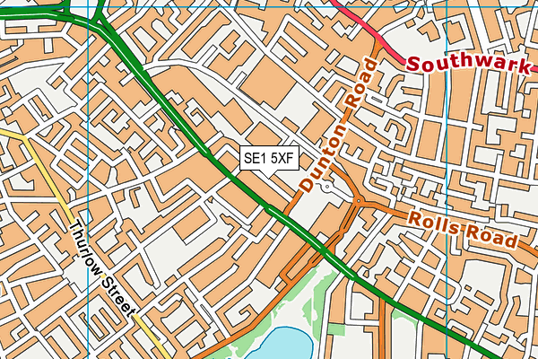 SE1 5XF map - OS VectorMap District (Ordnance Survey) SE1 5XF map - OS VectorMap District (Ordnance Survey)