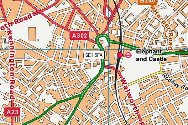 SE1 6FA map - OS VectorMap District (Ordnance Survey) SE1 6FA map - OS VectorMap District (Ordnance Survey)