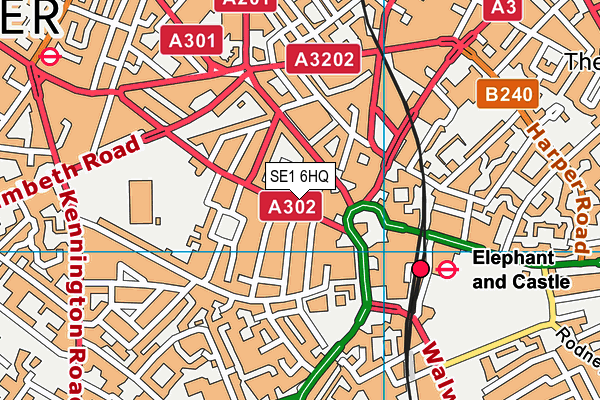 SE1 6HQ map - OS VectorMap District (Ordnance Survey) SE1 6HQ map - OS VectorMap District (Ordnance Survey)