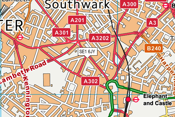 SE1 6JY map - OS VectorMap District (Ordnance Survey) SE1 6JY map - OS VectorMap District (Ordnance Survey)