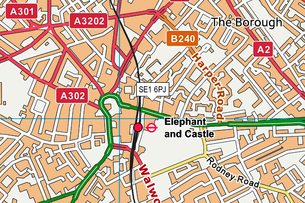 SE1 6PJ map - OS VectorMap District (Ordnance Survey) SE1 6PJ map - OS VectorMap District (Ordnance Survey)
