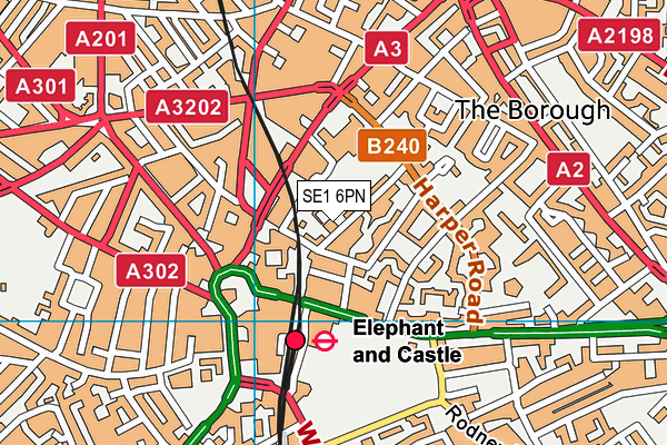 SE1 6PN map - OS VectorMap District (Ordnance Survey) SE1 6PN map - OS VectorMap District (Ordnance Survey)