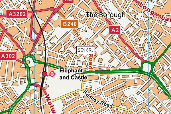 SE1 6RJ map - OS VectorMap District (Ordnance Survey) SE1 6RJ map - OS VectorMap District (Ordnance Survey)