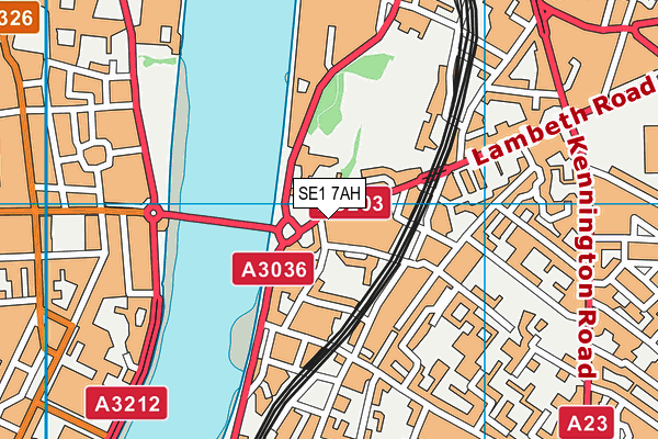 SE1 7AH map - OS VectorMap District (Ordnance Survey) SE1 7AH map - OS VectorMap District (Ordnance Survey)