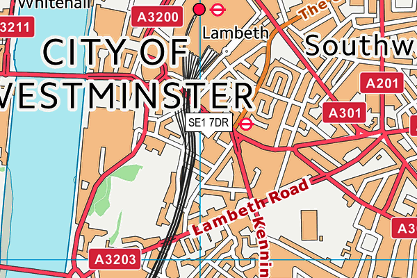 SE1 7DR map - OS VectorMap District (Ordnance Survey) SE1 7DR map - OS VectorMap District (Ordnance Survey)