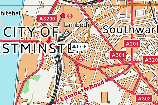 SE1 7FN map - OS VectorMap District (Ordnance Survey) SE1 7FN map - OS VectorMap District (Ordnance Survey)