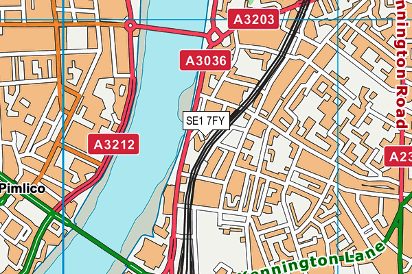 SE1 7FY map - OS VectorMap District (Ordnance Survey) SE1 7FY map - OS VectorMap District (Ordnance Survey)