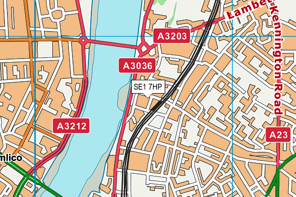 SE1 7HP map - OS VectorMap District (Ordnance Survey) SE1 7HP map - OS VectorMap District (Ordnance Survey)