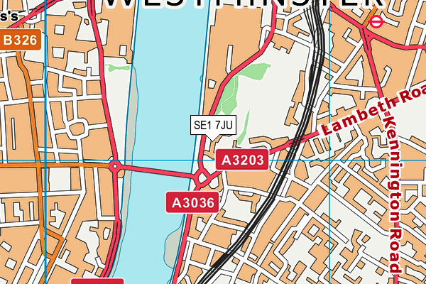 SE1 7JU map - OS VectorMap District (Ordnance Survey) SE1 7JU map - OS VectorMap District (Ordnance Survey)