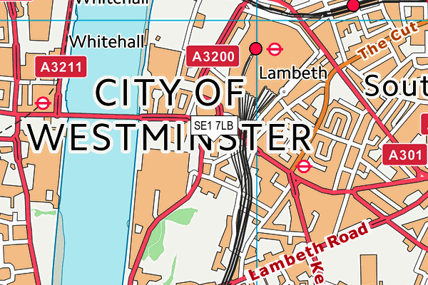 SE1 7LB map - OS VectorMap District (Ordnance Survey) SE1 7LB map - OS VectorMap District (Ordnance Survey)