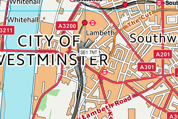 SE1 7NT map - OS VectorMap District (Ordnance Survey) SE1 7NT map - OS VectorMap District (Ordnance Survey)