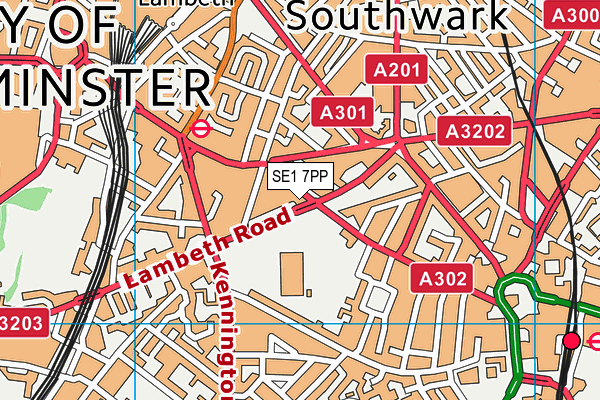 SE1 7PP map - OS VectorMap District (Ordnance Survey) SE1 7PP map - OS VectorMap District (Ordnance Survey)