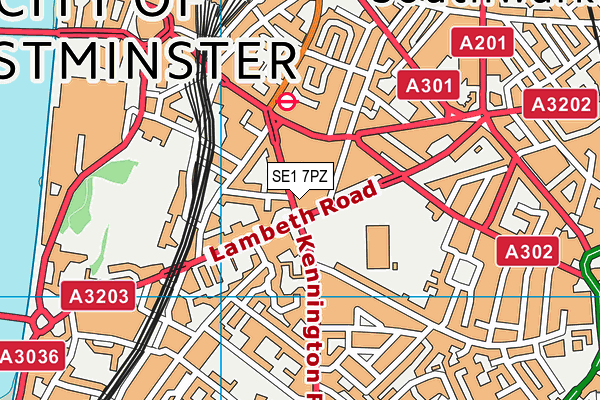 SE1 7PZ map - OS VectorMap District (Ordnance Survey) SE1 7PZ map - OS VectorMap District (Ordnance Survey)