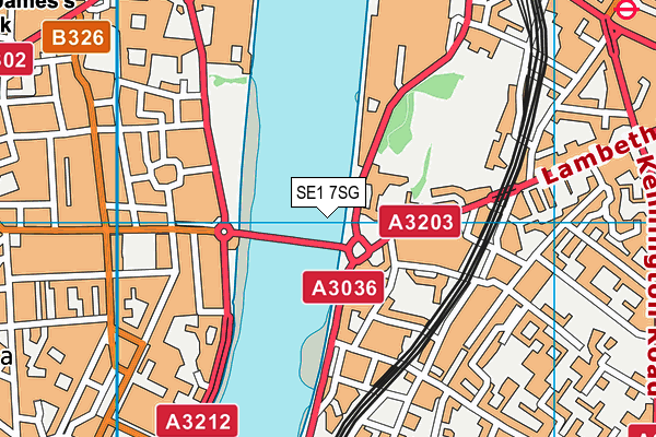 SE1 7SG map - OS VectorMap District (Ordnance Survey) SE1 7SG map - OS VectorMap District (Ordnance Survey)