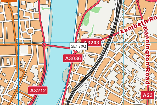 SE1 7XQ map - OS VectorMap District (Ordnance Survey) SE1 7XQ map - OS VectorMap District (Ordnance Survey)