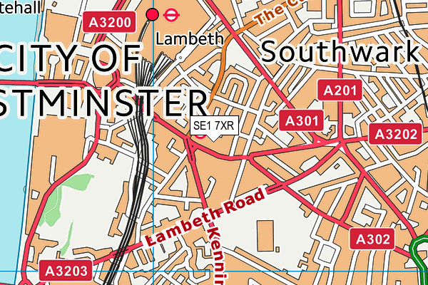 SE1 7XR map - OS VectorMap District (Ordnance Survey) SE1 7XR map - OS VectorMap District (Ordnance Survey)