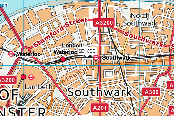 SE1 8DD map - OS VectorMap District (Ordnance Survey) SE1 8DD map - OS VectorMap District (Ordnance Survey)