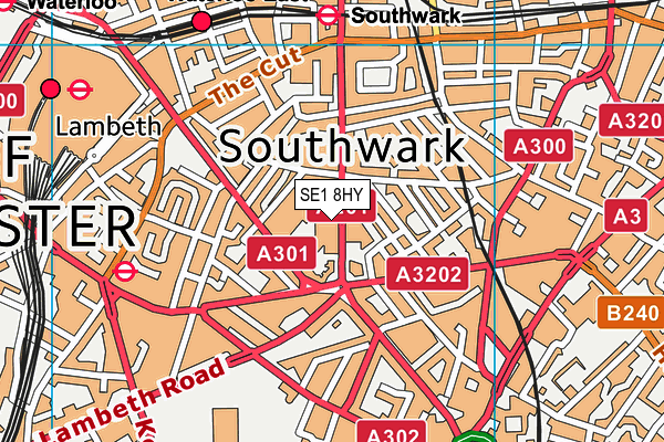 SE1 8HY map - OS VectorMap District (Ordnance Survey) SE1 8HY map - OS VectorMap District (Ordnance Survey)