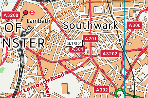 SE1 8RP map - OS VectorMap District (Ordnance Survey)