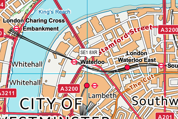 SE1 8XR map - OS VectorMap District (Ordnance Survey) SE1 8XR map - OS VectorMap District (Ordnance Survey)