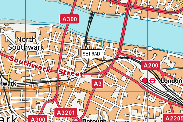 SE1 9AD map - OS VectorMap District (Ordnance Survey) SE1 9AD map - OS VectorMap District (Ordnance Survey)