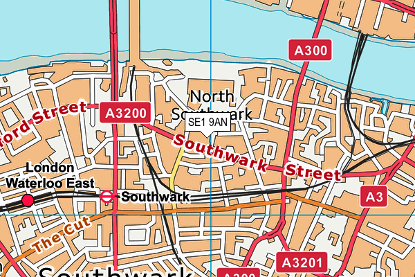 SE1 9AN map - OS VectorMap District (Ordnance Survey) SE1 9AN map - OS VectorMap District (Ordnance Survey)