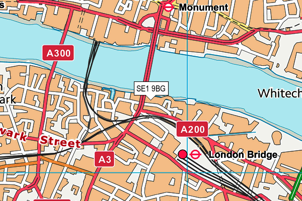 SE1 9BG map - OS VectorMap District (Ordnance Survey) SE1 9BG map - OS VectorMap District (Ordnance Survey)