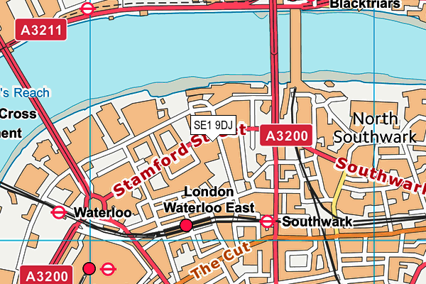 SE1 9DJ map - OS VectorMap District (Ordnance Survey) SE1 9DJ map - OS VectorMap District (Ordnance Survey)