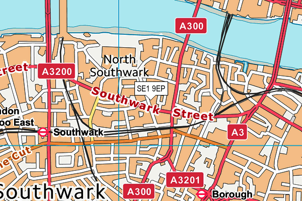 SE1 9EP map - OS VectorMap District (Ordnance Survey) SE1 9EP map - OS VectorMap District (Ordnance Survey)