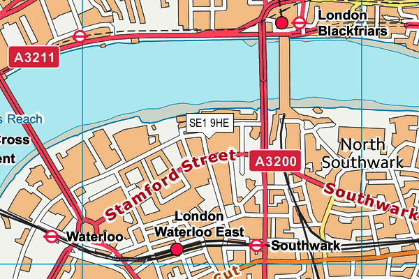 SE1 9HE map - OS VectorMap District (Ordnance Survey) SE1 9HE map - OS VectorMap District (Ordnance Survey)