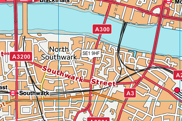 SE1 9HF map - OS VectorMap District (Ordnance Survey) SE1 9HF map - OS VectorMap District (Ordnance Survey)