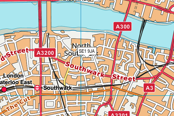 SE1 9JA map - OS VectorMap District (Ordnance Survey) SE1 9JA map - OS VectorMap District (Ordnance Survey)