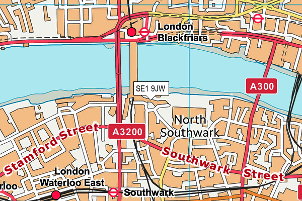 SE1 9JW map - OS VectorMap District (Ordnance Survey) SE1 9JW map - OS VectorMap District (Ordnance Survey)