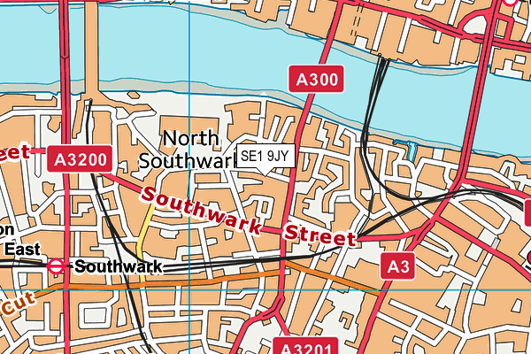 SE1 9JY map - OS VectorMap District (Ordnance Survey) SE1 9JY map - OS VectorMap District (Ordnance Survey)