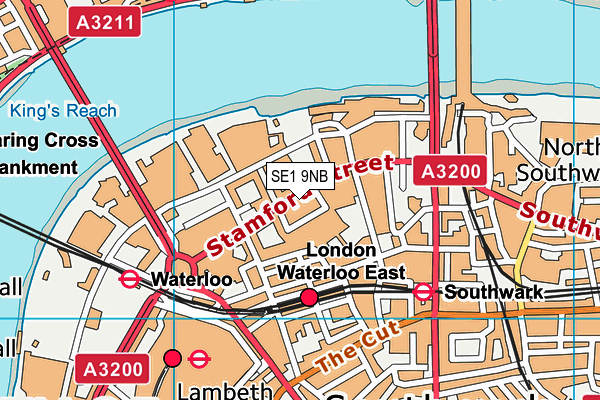 SE1 9NB map - OS VectorMap District (Ordnance Survey)
