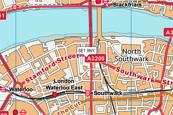 SE1 9NY map - OS VectorMap District (Ordnance Survey) SE1 9NY map - OS VectorMap District (Ordnance Survey)