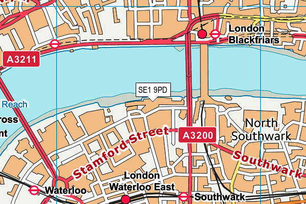 SE1 9PD map - OS VectorMap District (Ordnance Survey) SE1 9PD map - OS VectorMap District (Ordnance Survey)
