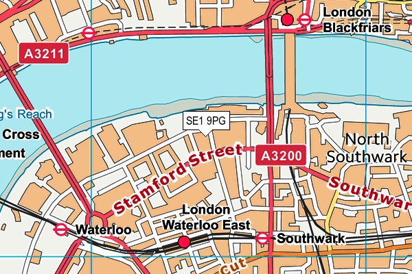 SE1 9PG map - OS VectorMap District (Ordnance Survey) SE1 9PG map - OS VectorMap District (Ordnance Survey)