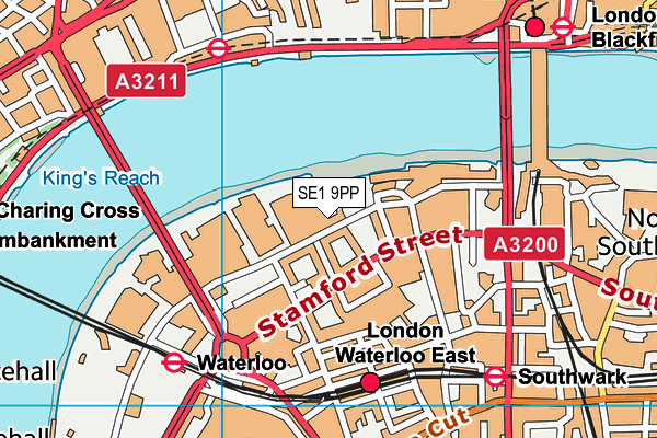SE1 9PP map - OS VectorMap District (Ordnance Survey)