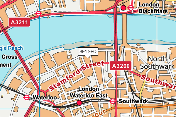 SE1 9PQ map - OS VectorMap District (Ordnance Survey) SE1 9PQ map - OS VectorMap District (Ordnance Survey)