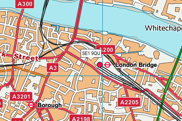 SE1 9QU map - OS VectorMap District (Ordnance Survey)