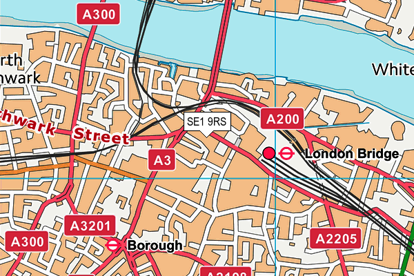 SE1 9RS map - OS VectorMap District (Ordnance Survey)