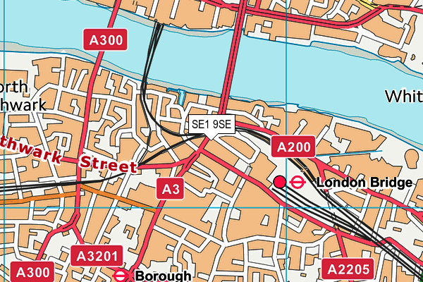SE1 9SE map - OS VectorMap District (Ordnance Survey)