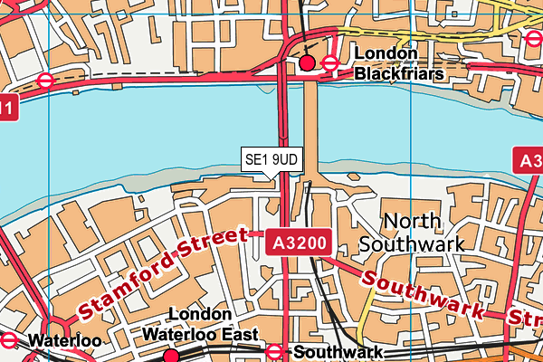 SE1 9UD map - OS VectorMap District (Ordnance Survey) SE1 9UD map - OS VectorMap District (Ordnance Survey)