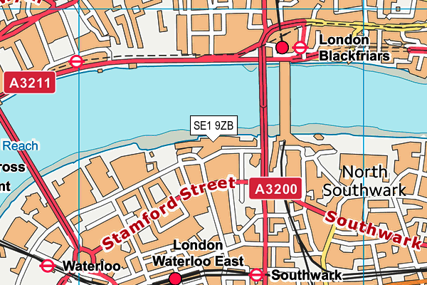 SE1 9ZB map - OS VectorMap District (Ordnance Survey) SE1 9ZB map - OS VectorMap District (Ordnance Survey)